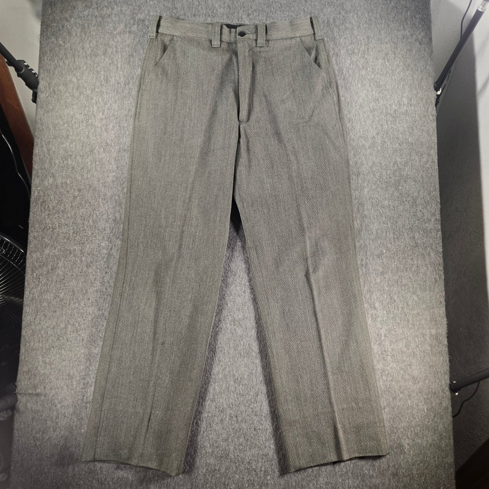 Vintage Filson 180 Pants Mens 34x30 Gray Wool Whipcord Talon USA 70s Workwear